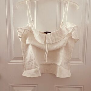 J. Crew Re-Imagined Cotton Gauze Ruffle Cami